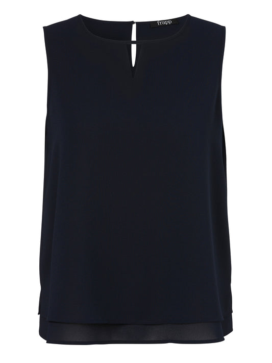 Bluse Rundhals ohne Arm