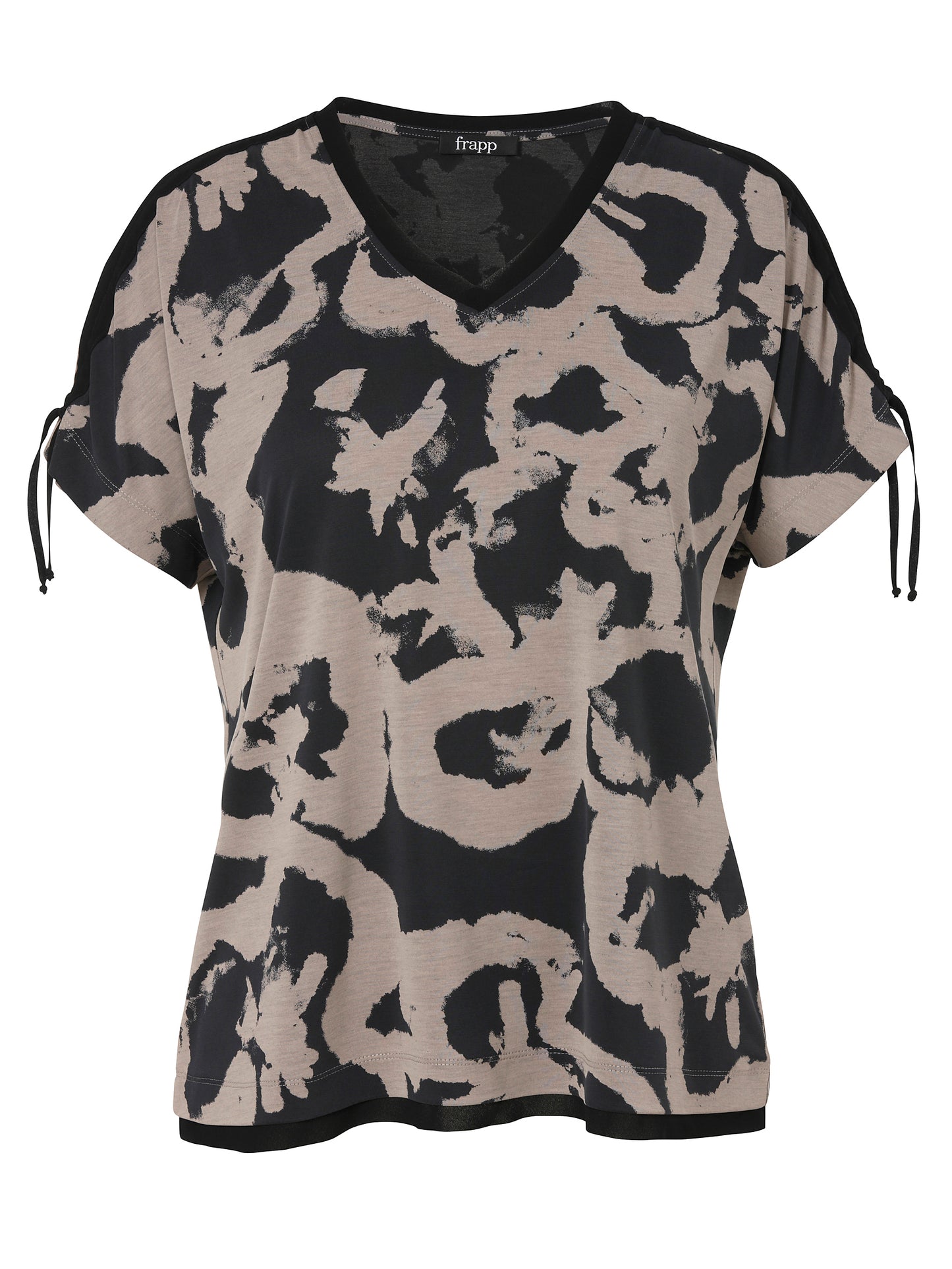 T-Shirt V-Ausschnitt ohne Arm Druck