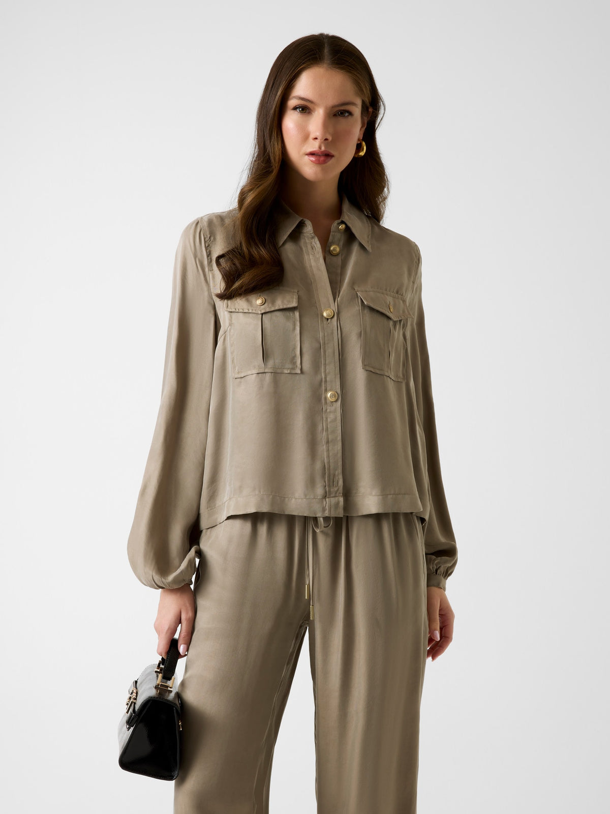 DALIA FLUID CROP SHIRT