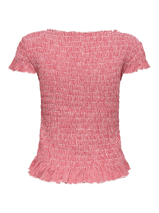 ONLCELLE CAP SMOCK BOATNECK TOP JRS