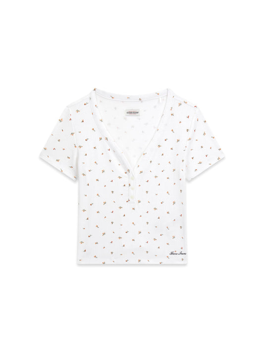 GJ POINTELLE SS HENLEY TOP