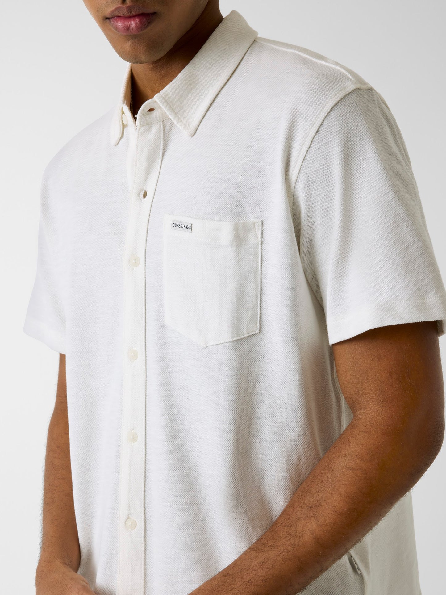 GJ REG FIT SLUB PIQUE SS SHIRT