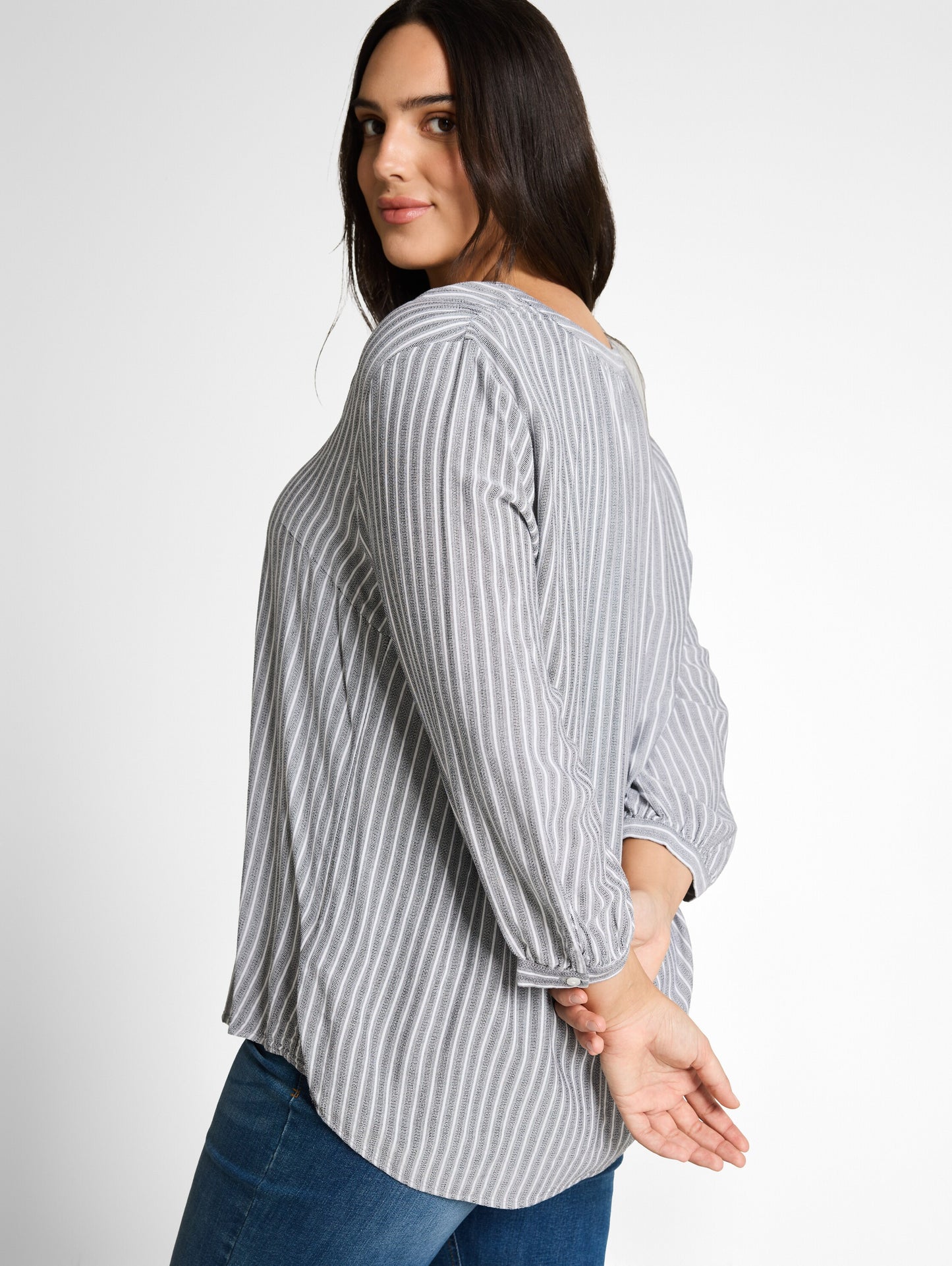Plus Size - Bluse mit Streifenmuster