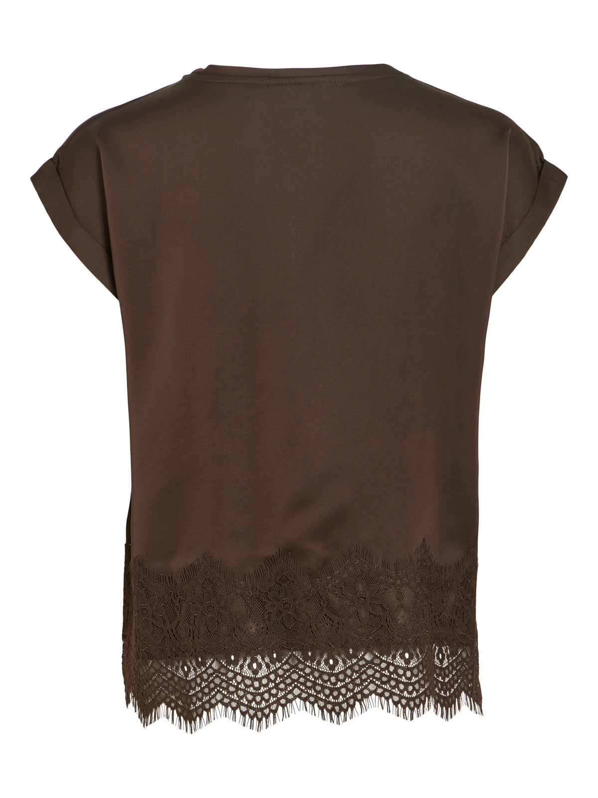 VIELLETTE S/S FULL SATIN LACE TOP - NOOS