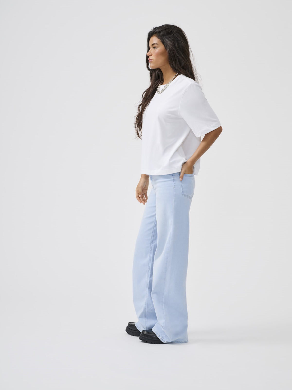 ONLMADISON BLUSH HW WIDE DNM CRO495 NOOS