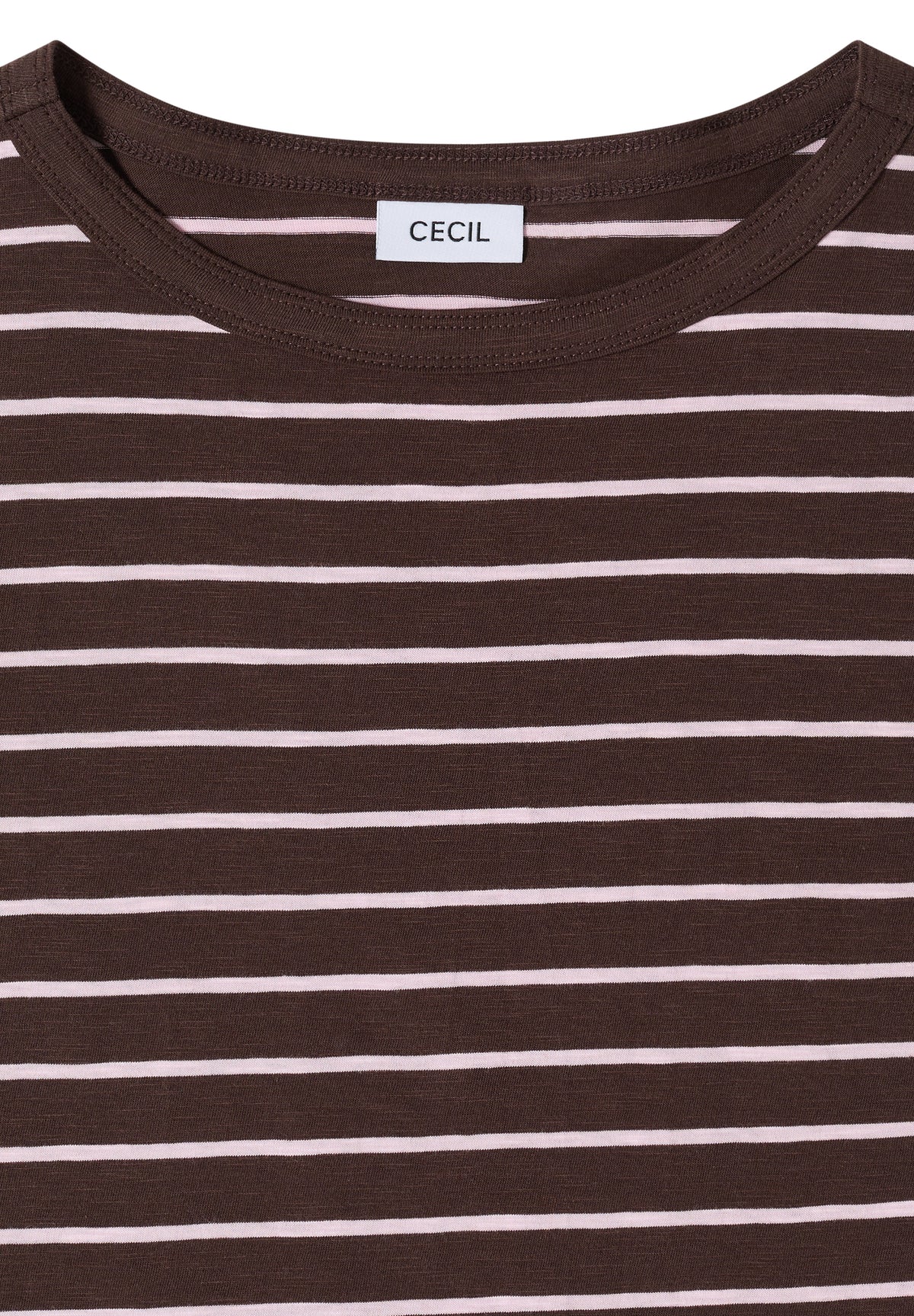 T-Shirt mit Boatneck und Streifen