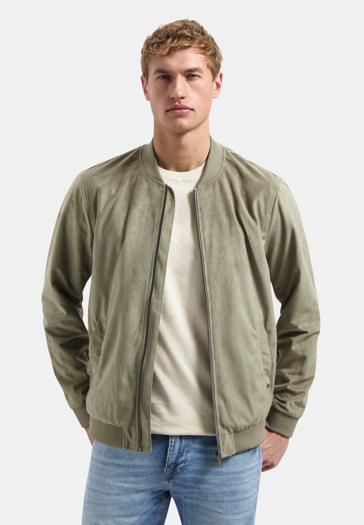 Jacket Short Fake Suede