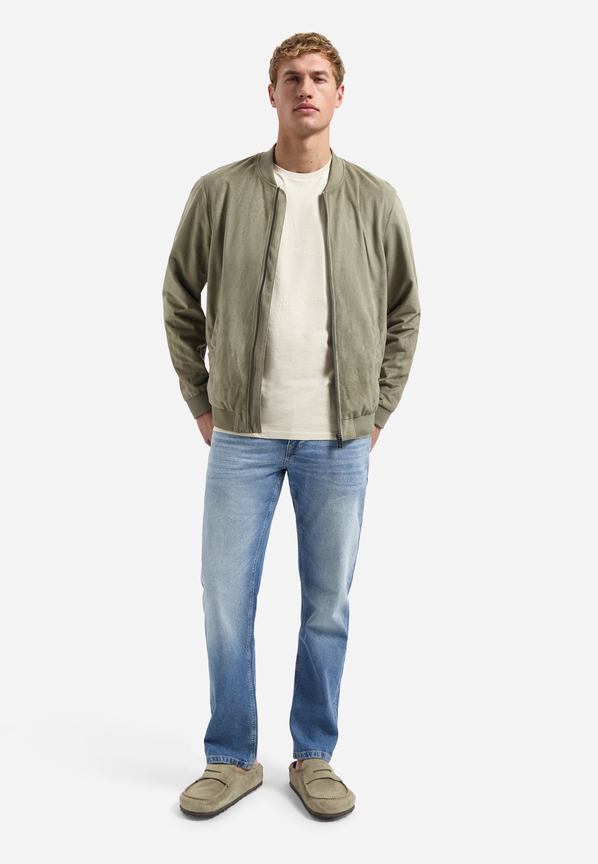 Jacket Short Fake Suede