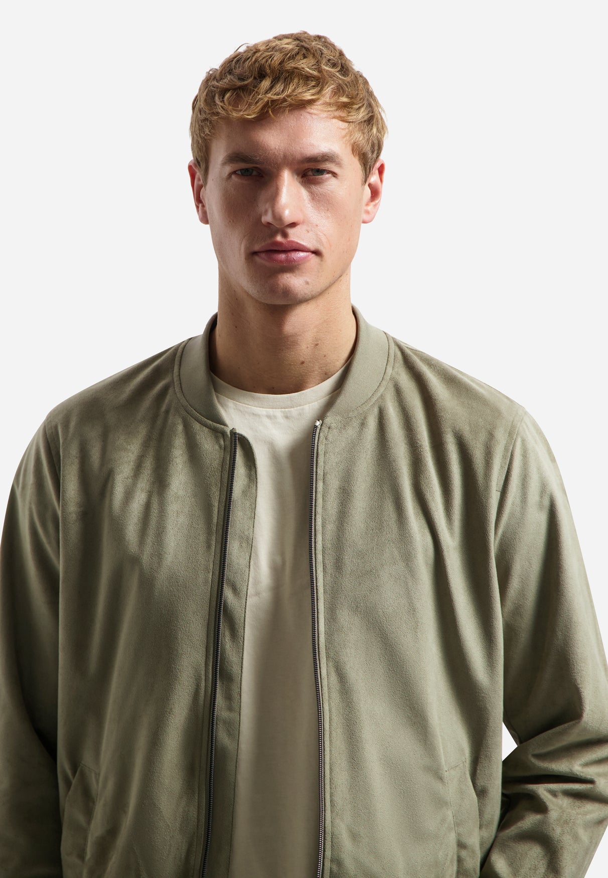 Jacket Short Fake Suede