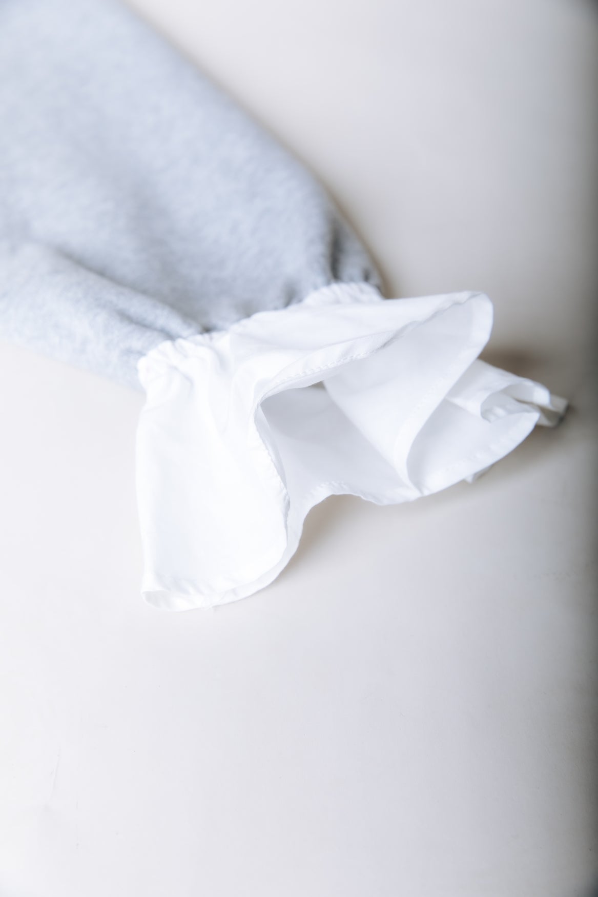 Poplin Cuff Dropped Shoulder Sweat