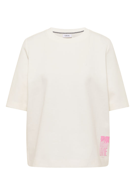 Kurzarm Sweatshirt mit Backprint
