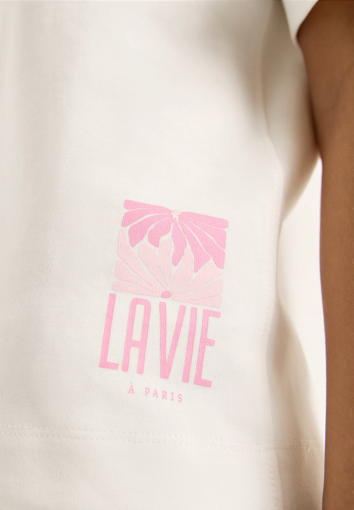 Kurzarm Sweatshirt mit Backprint