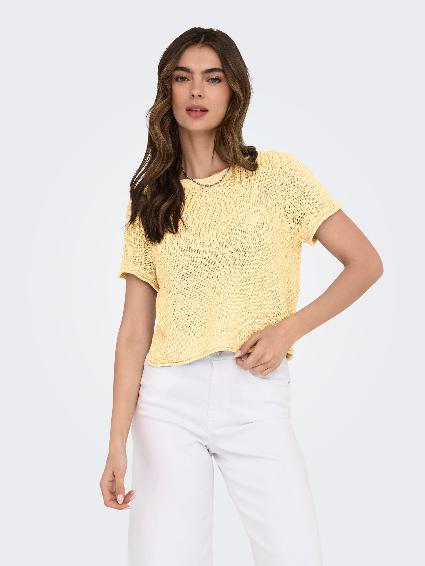ONLSUNNY S/S PULLOVER KNT NOOS