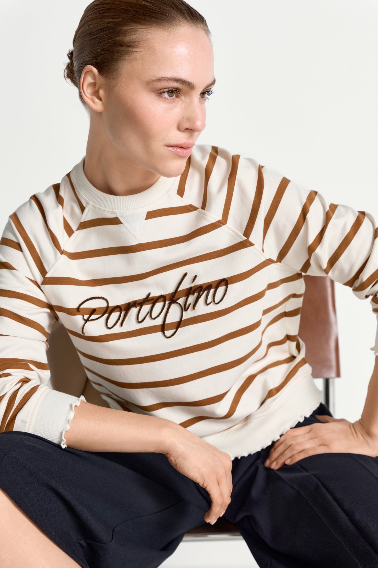 Striped Sweaty with Application
