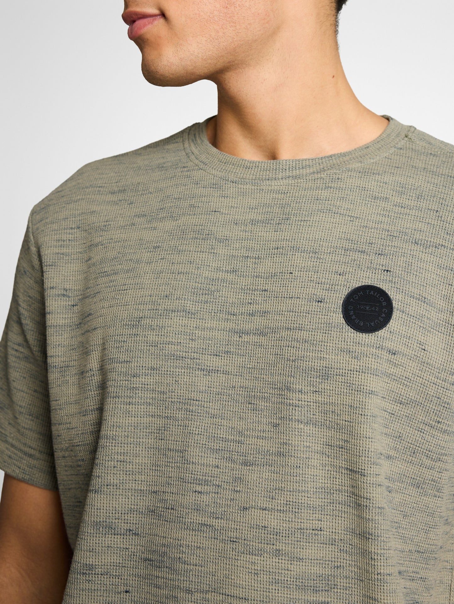 T-Shirt mit Waffelstruktur