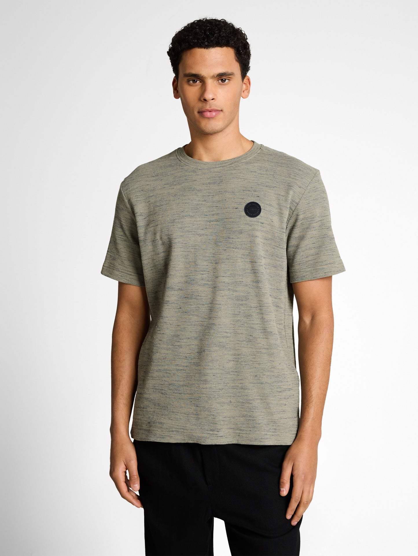 T-Shirt mit Waffelstruktur
