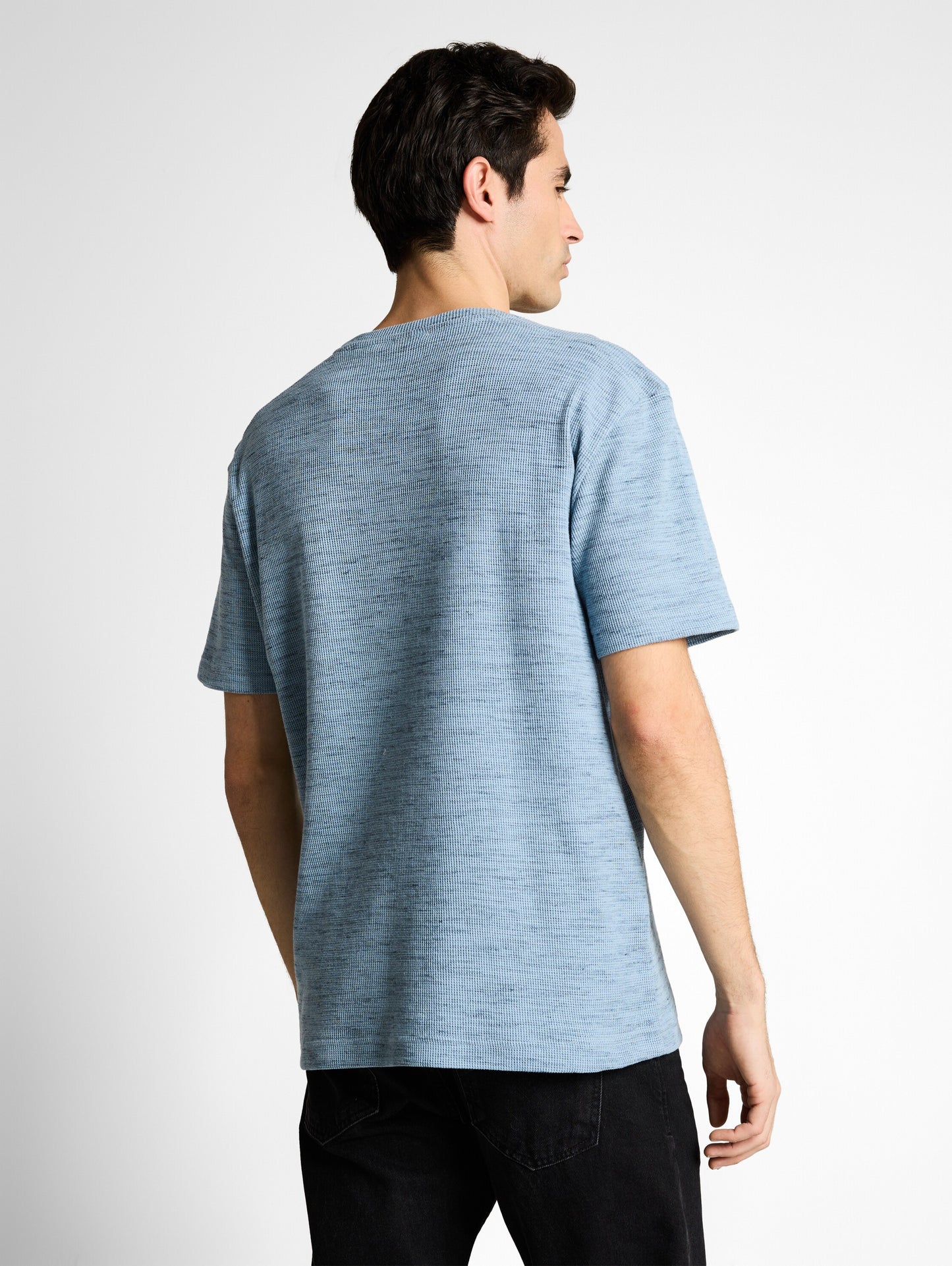T-Shirt mit Waffelstruktur