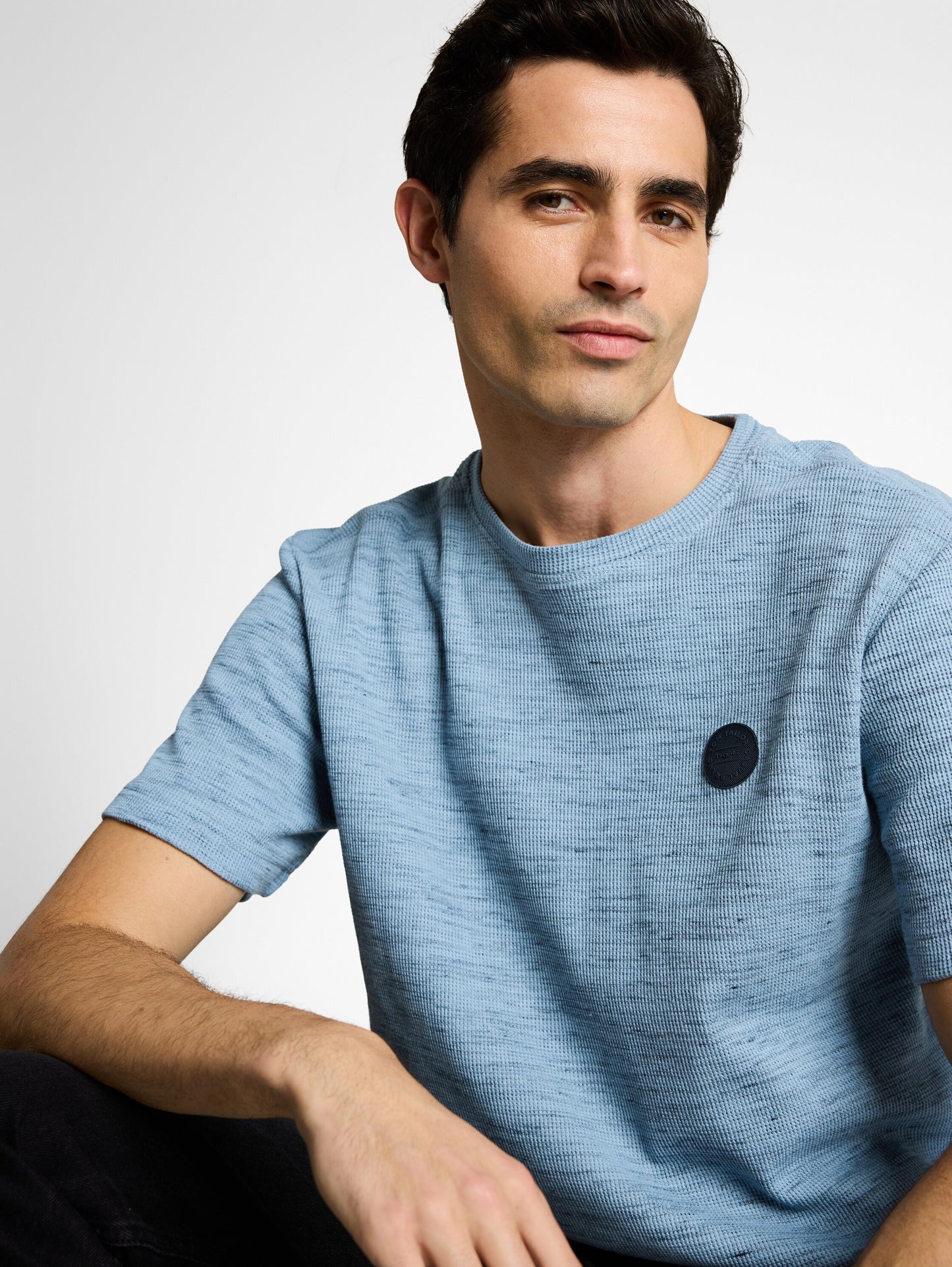 T-Shirt mit Waffelstruktur
