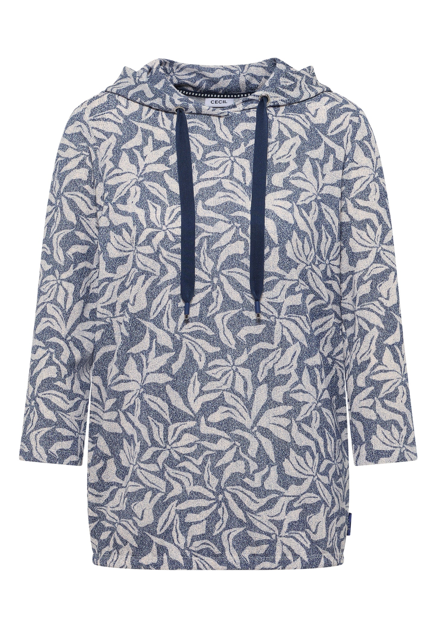3/4-Arm Shirt mit floralem Print