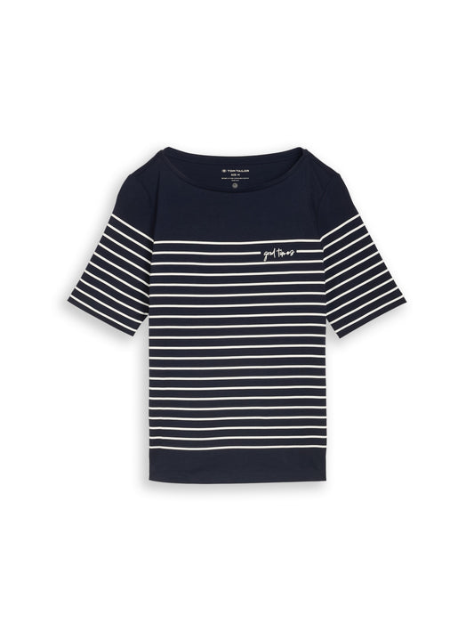 T-Shirt mit Streifenmuster