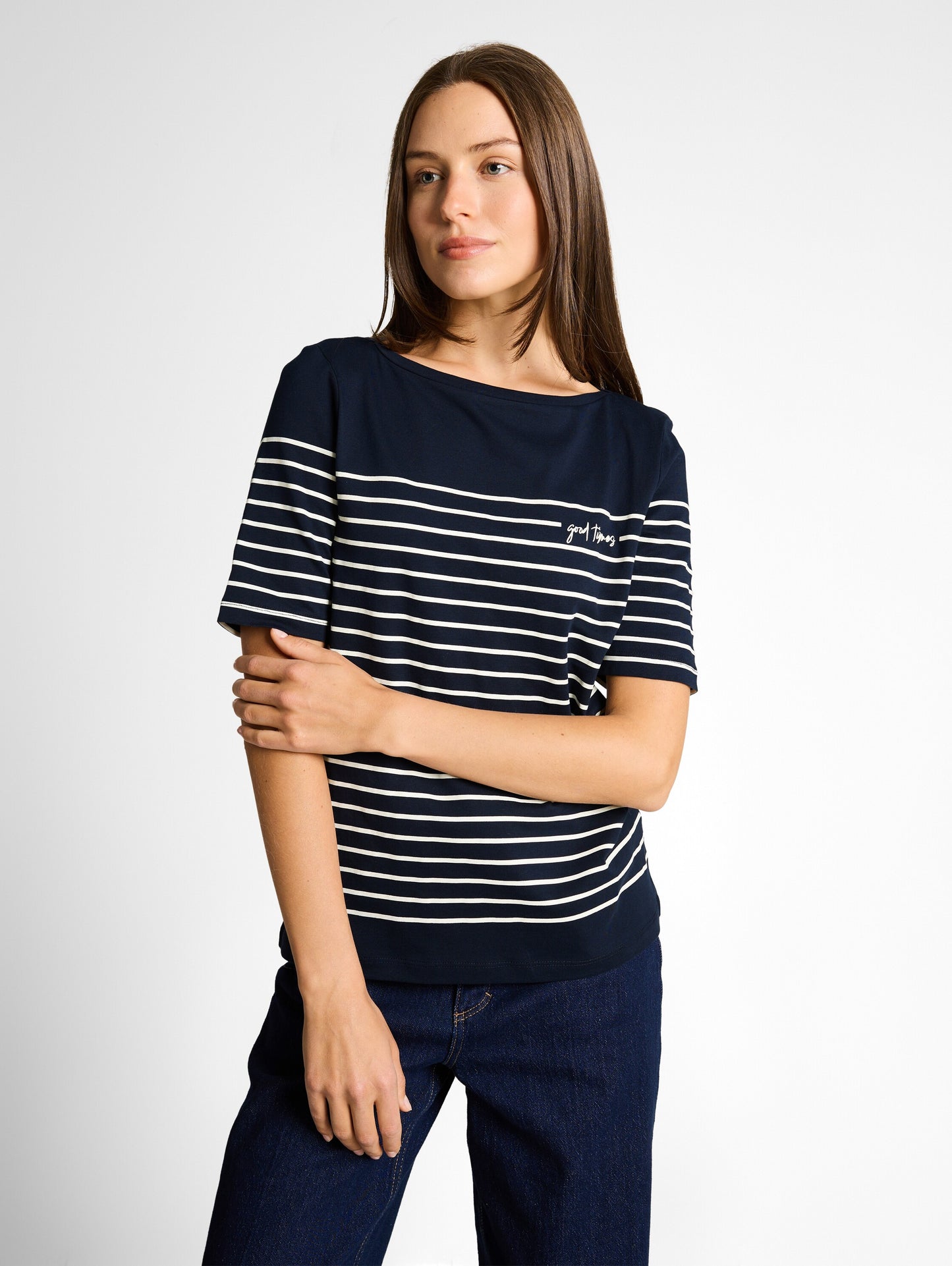 T-Shirt mit Streifenmuster
