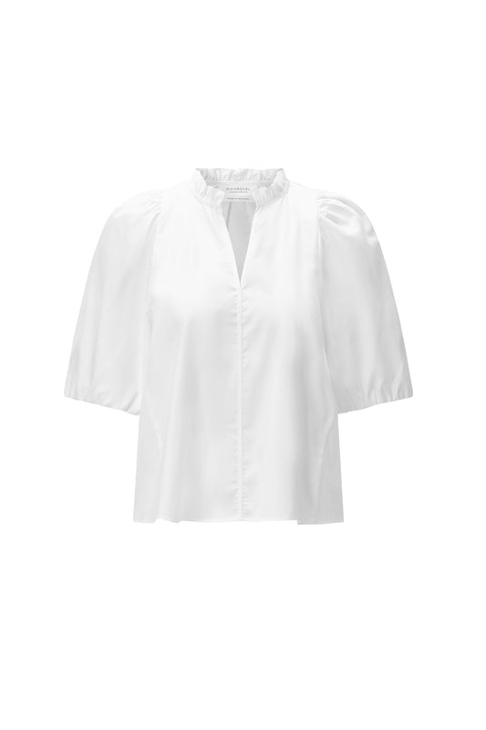 Cotton Ruffle Blouse