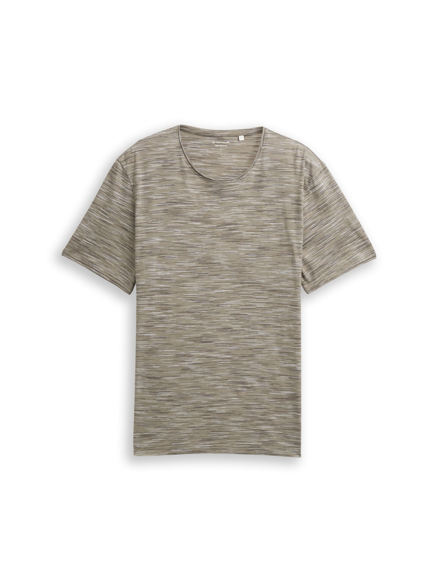 T-Shirt in Melange-Optik