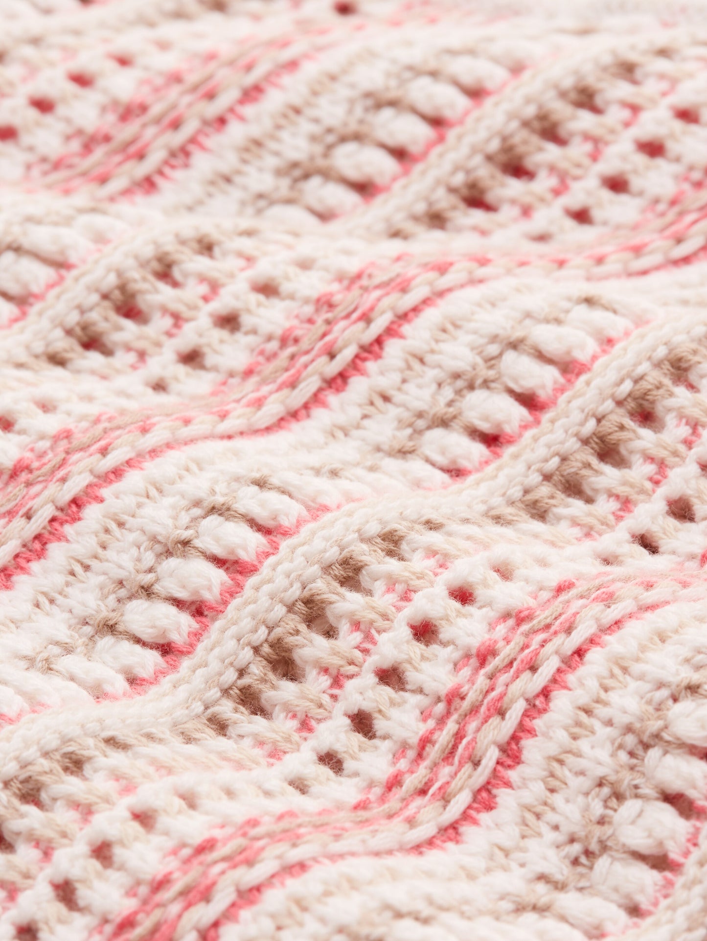 Loose Fit Cardigan mit Streifenmuster
