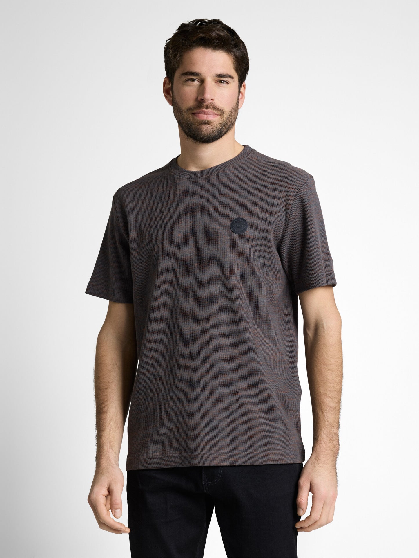 T-Shirt mit Waffelstruktur