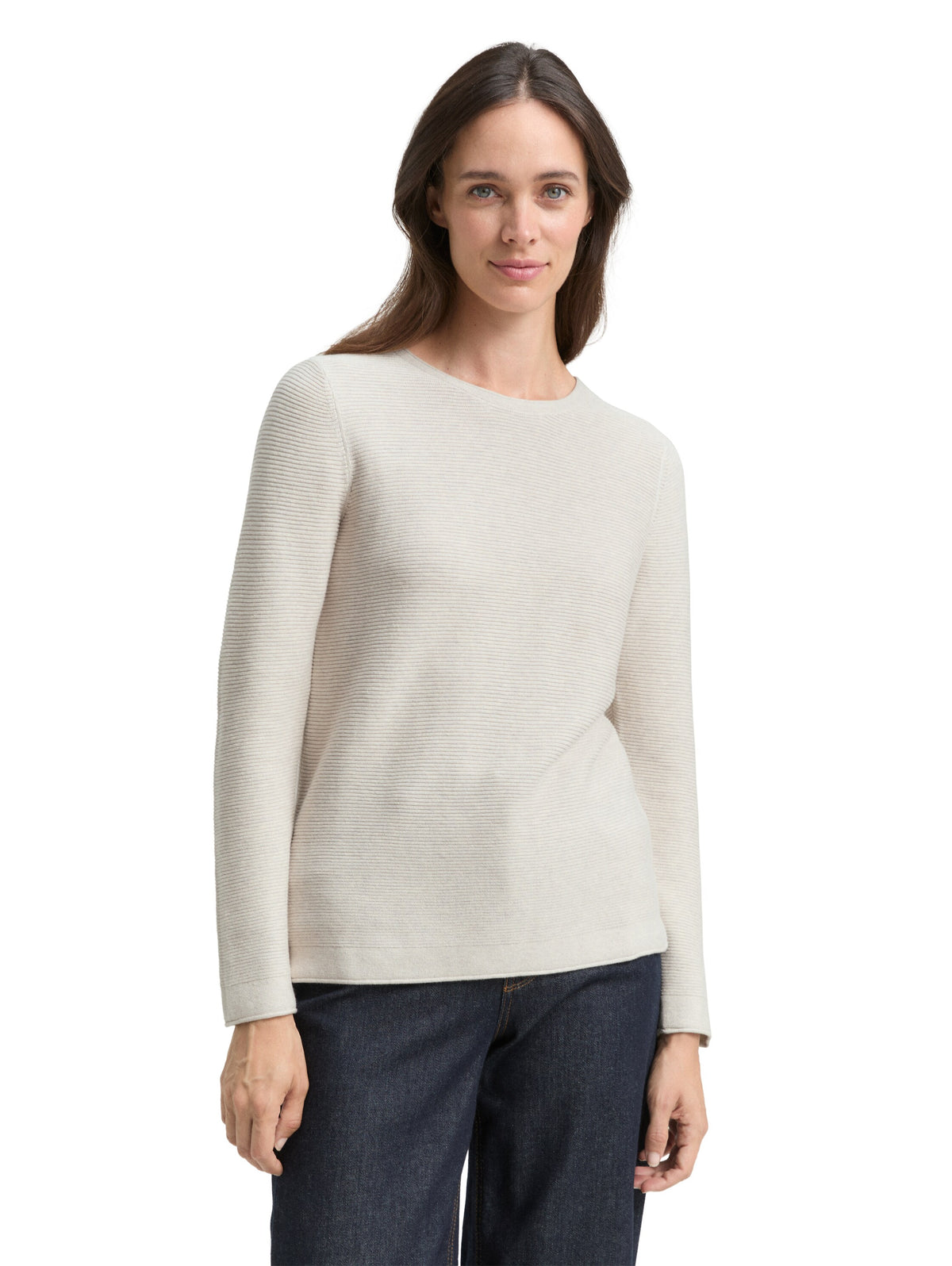 sweater new ottoman, dusty alabaster melange