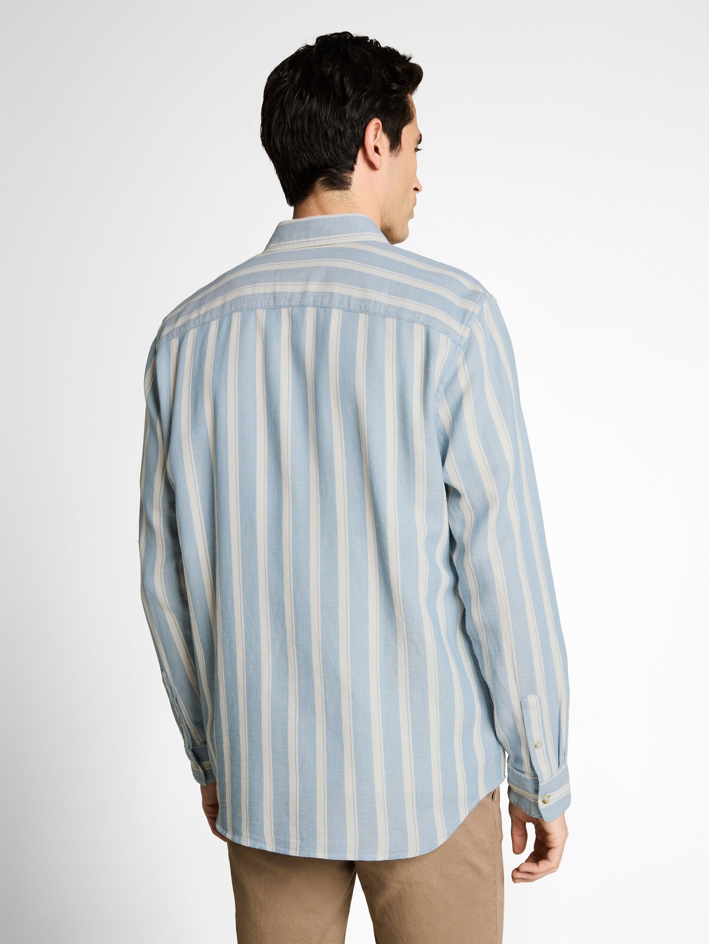 Regular Fit Dobby Hemd aus strukturiertem Baumwollstoff