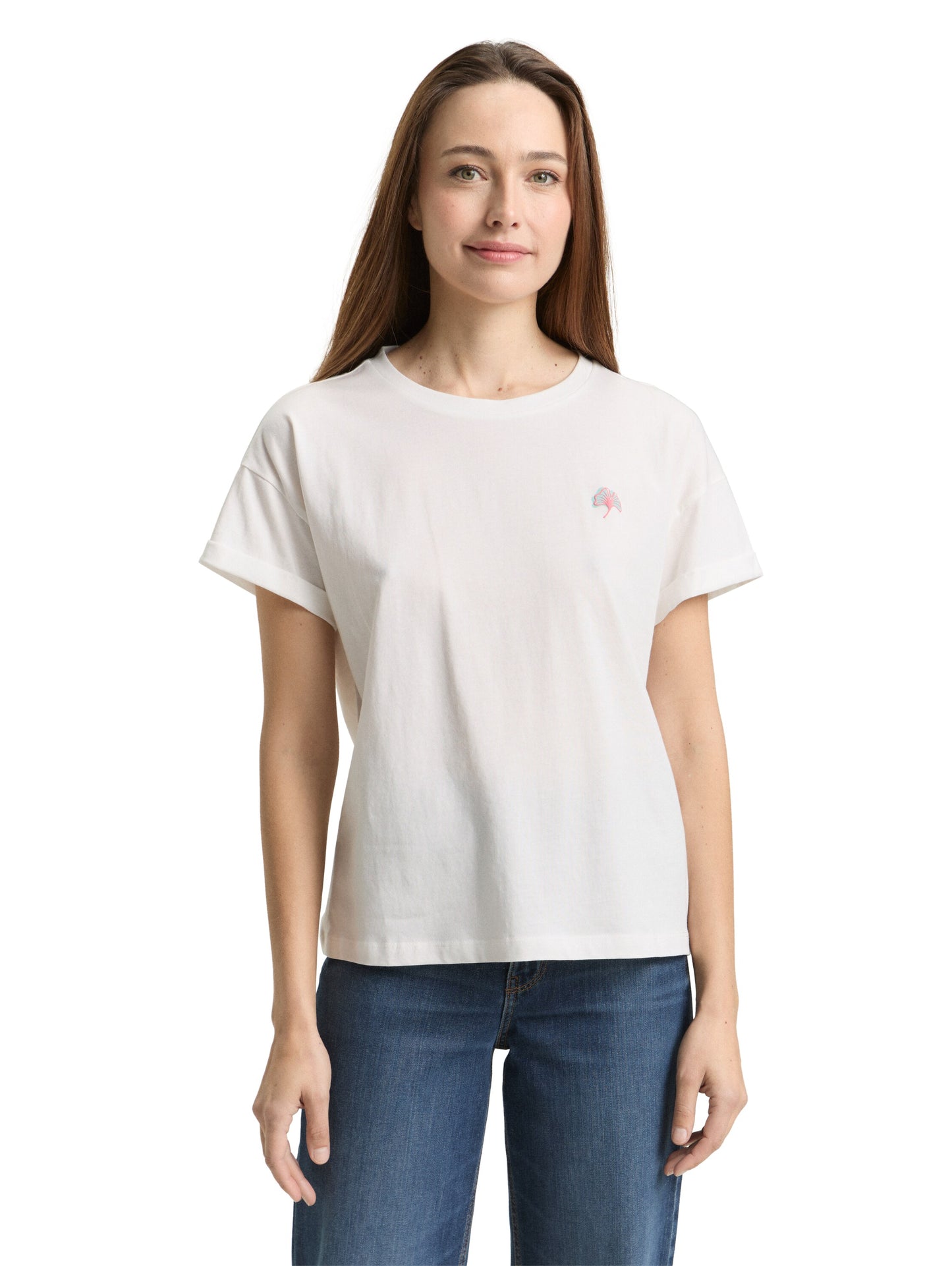 T-Shirt mit Stickerei