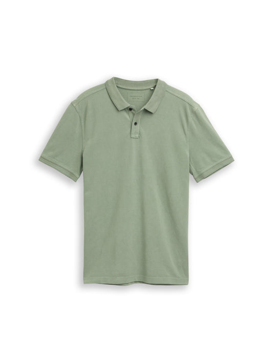 Piqué Poloshirt im Washed Look