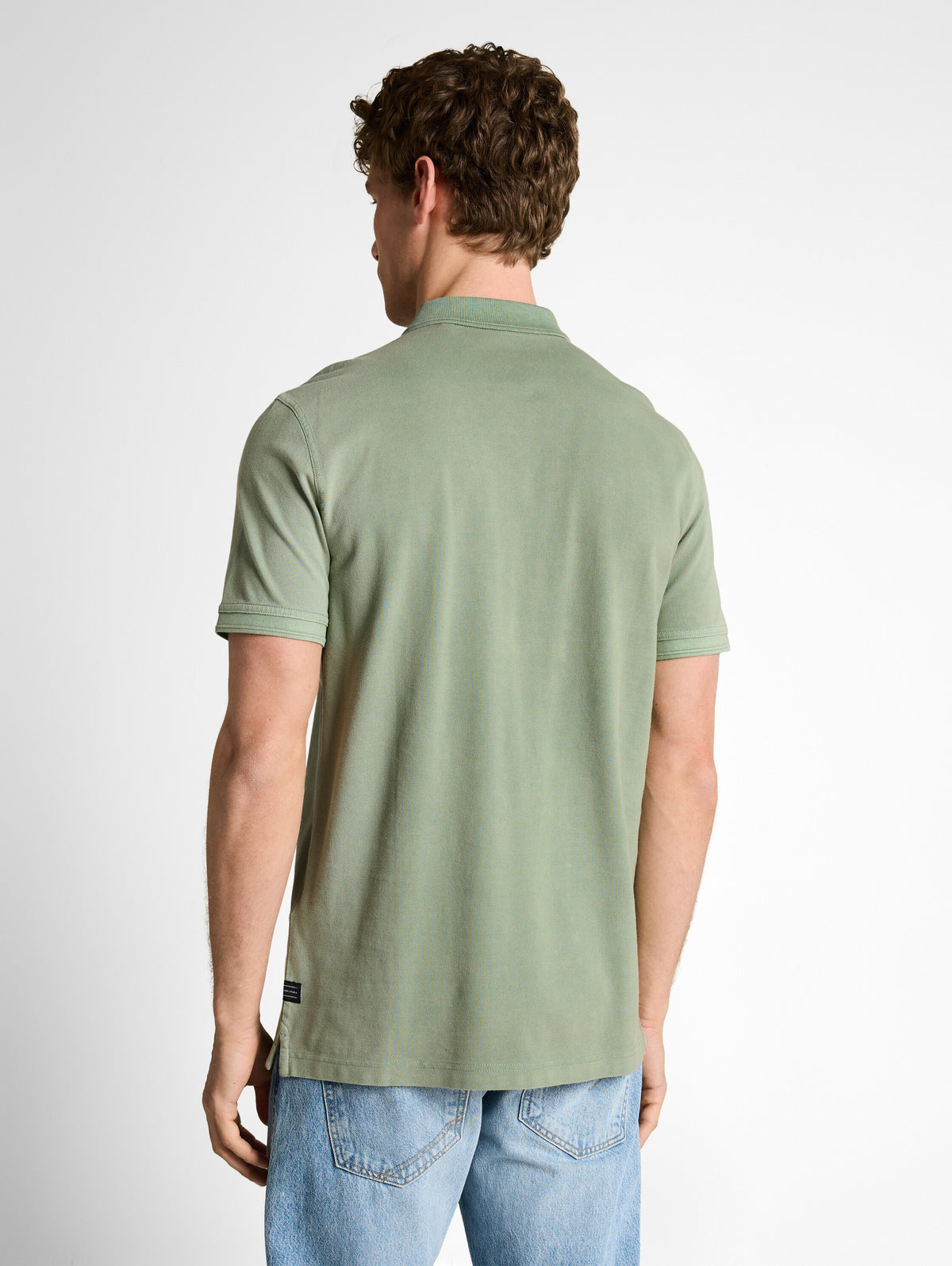 Piqué Poloshirt im Washed Look