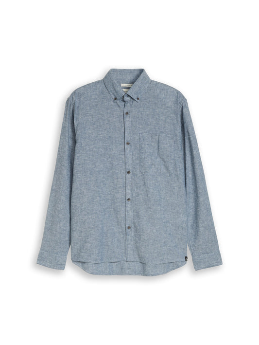 Relaxed Fit Hemd mit Leinenanteil