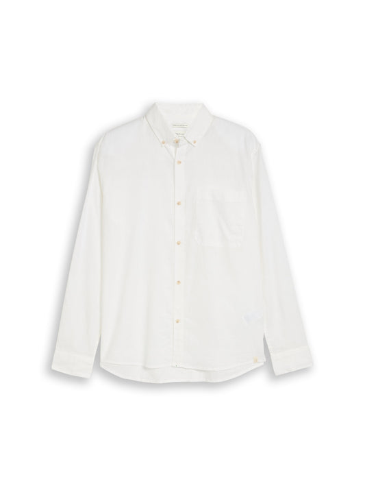 Relaxed Fit Hemd mit Leinenanteil
