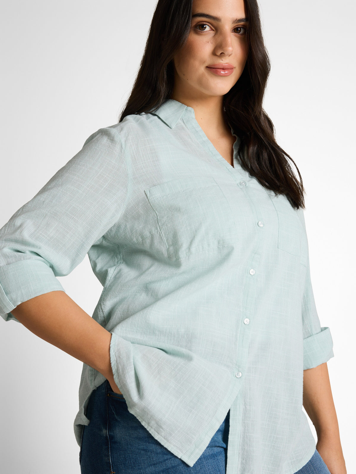 Plus Size - Bluse mit Brusttaschen