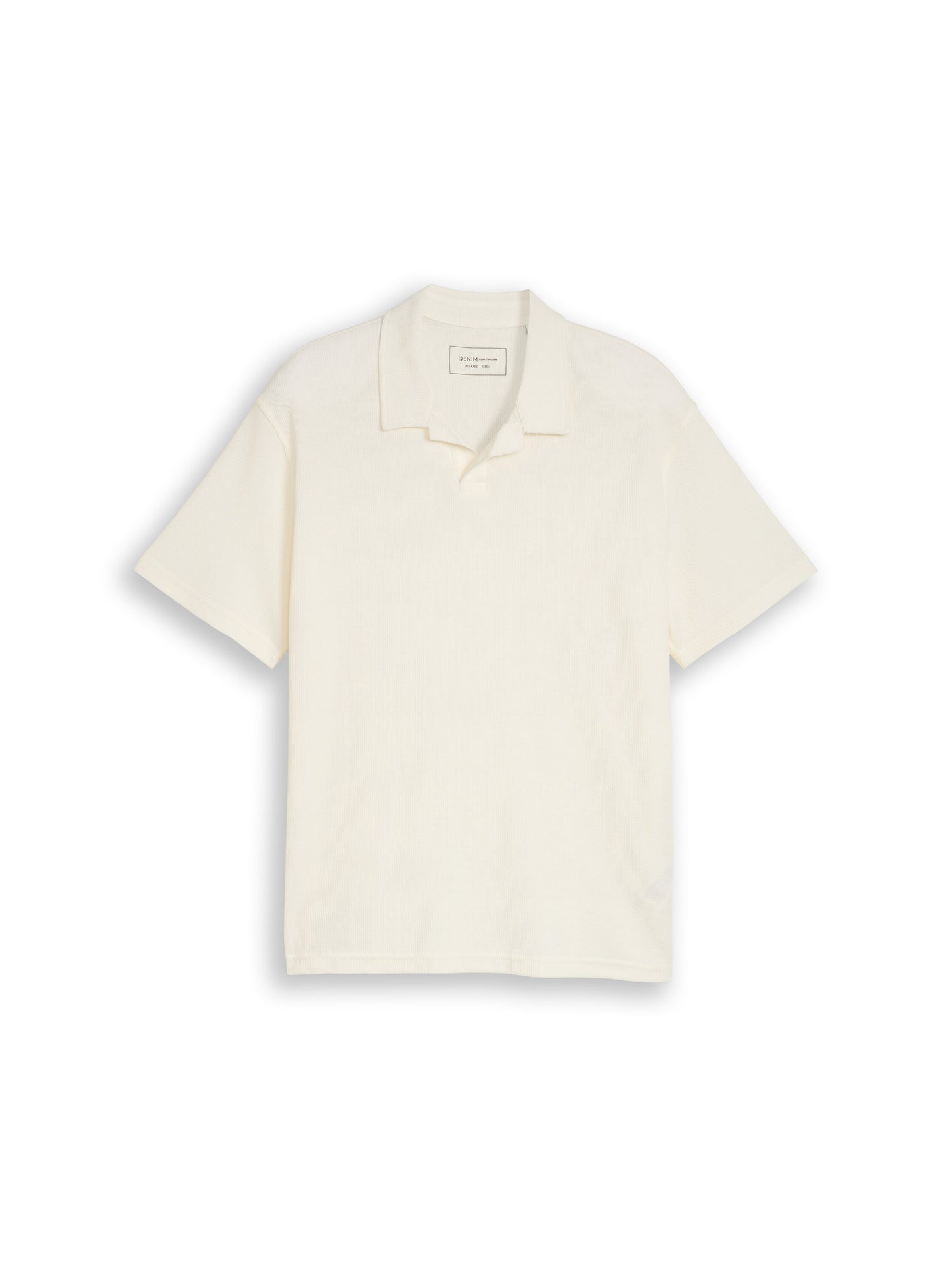 Relaxed Fit Resort Poloshirt mit Waffelstruktur