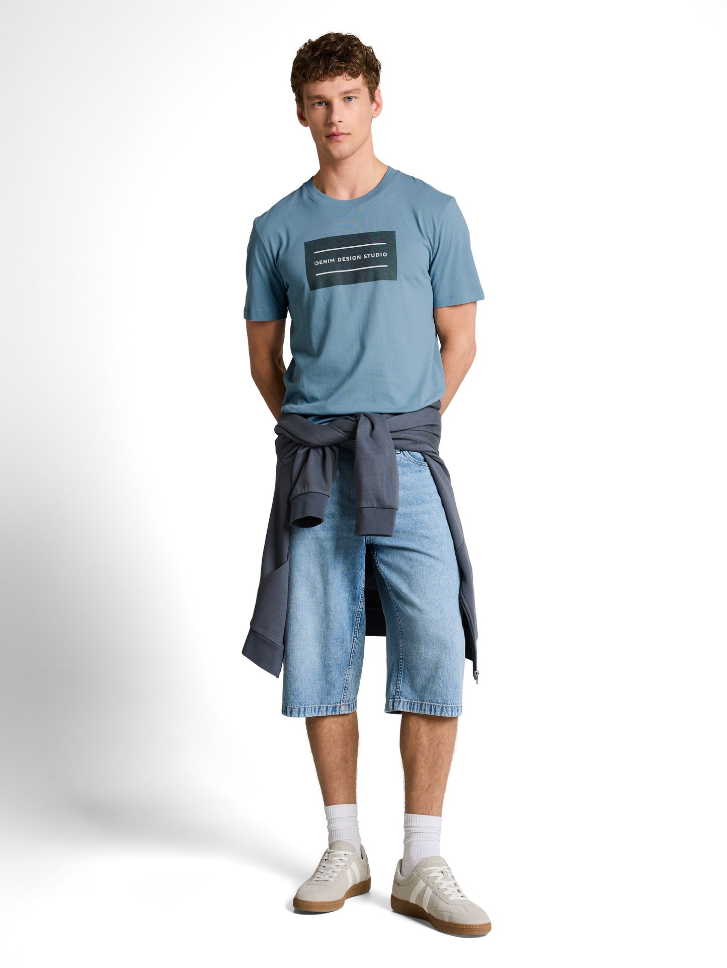 Basic T-Shirt mit Logo-Print