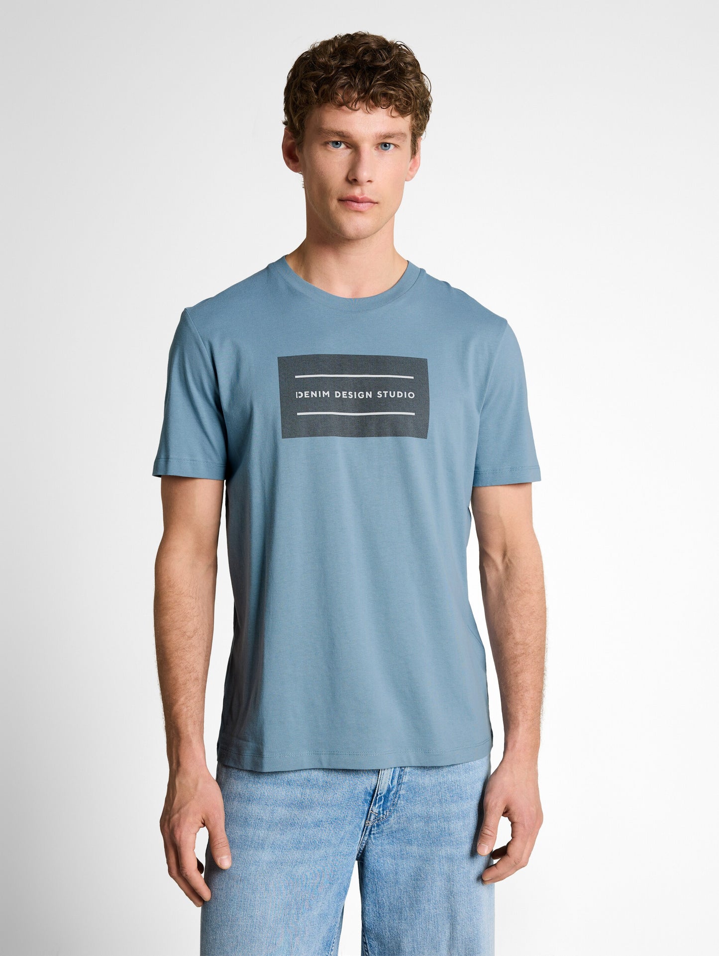 Basic T-Shirt mit Logo-Print
