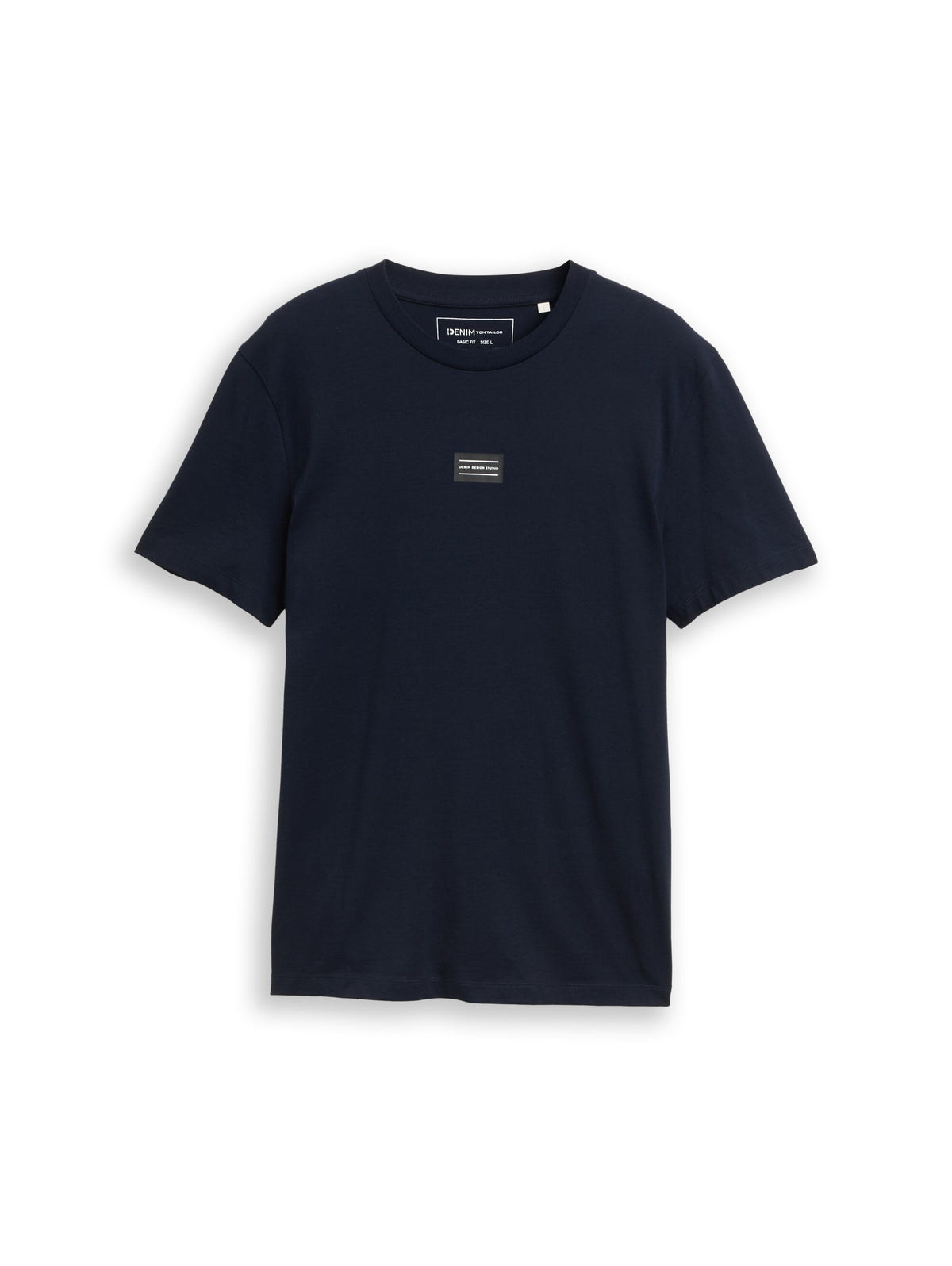 Basic T-Shirt mit Logo-Print