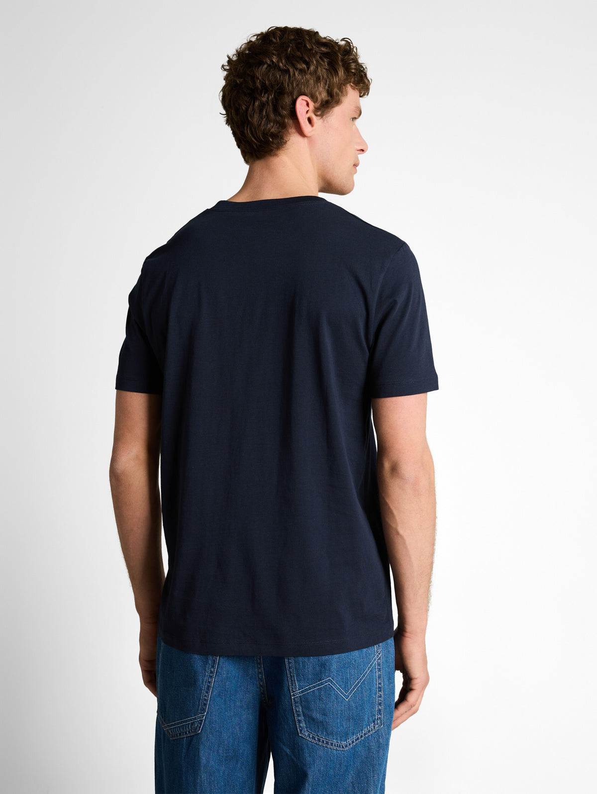 Basic T-Shirt mit Logo-Print