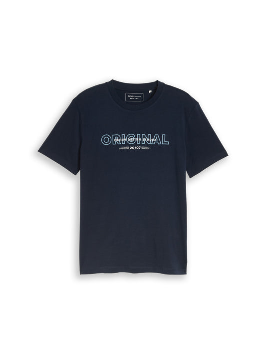 Basic T-Shirt mit Logo-Print