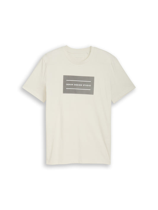 Basic T-Shirt mit Logo-Print