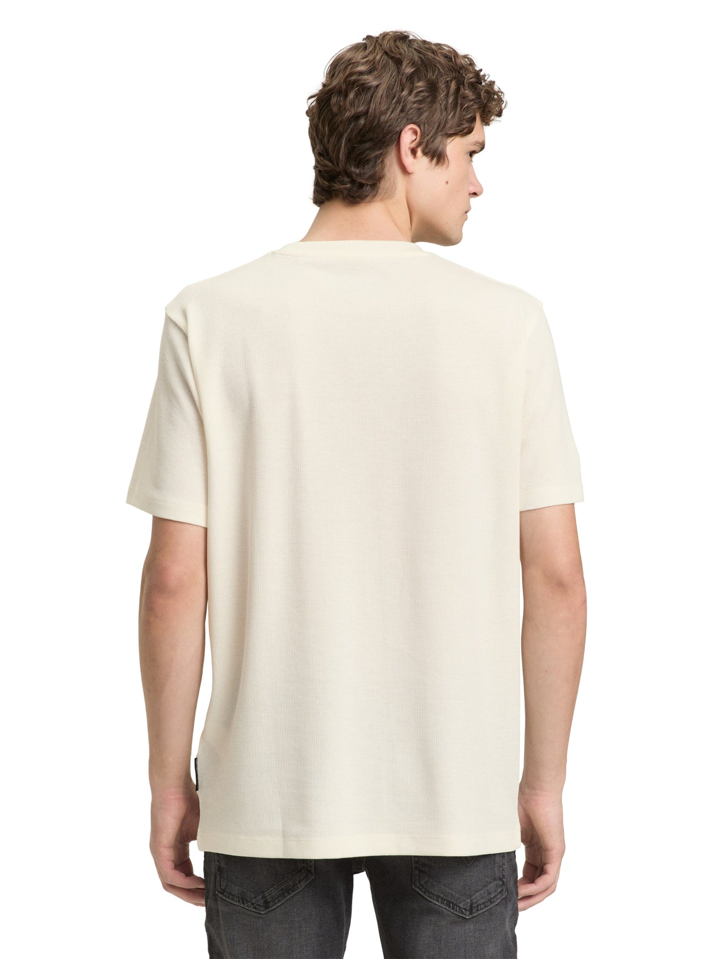 T-Shirt mit Waffelstruktur