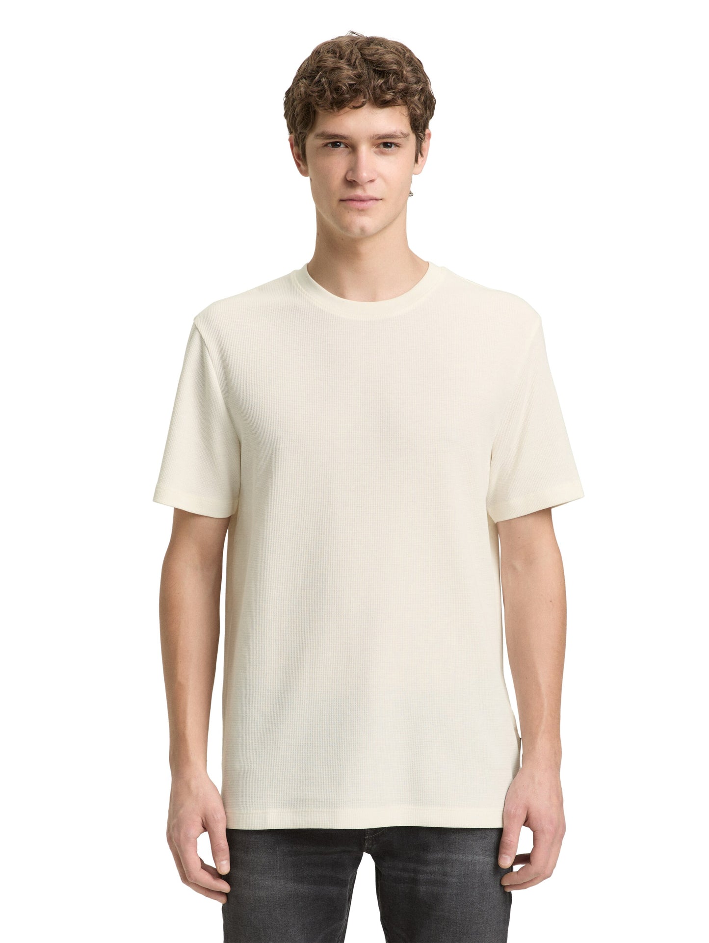 T-Shirt mit Waffelstruktur