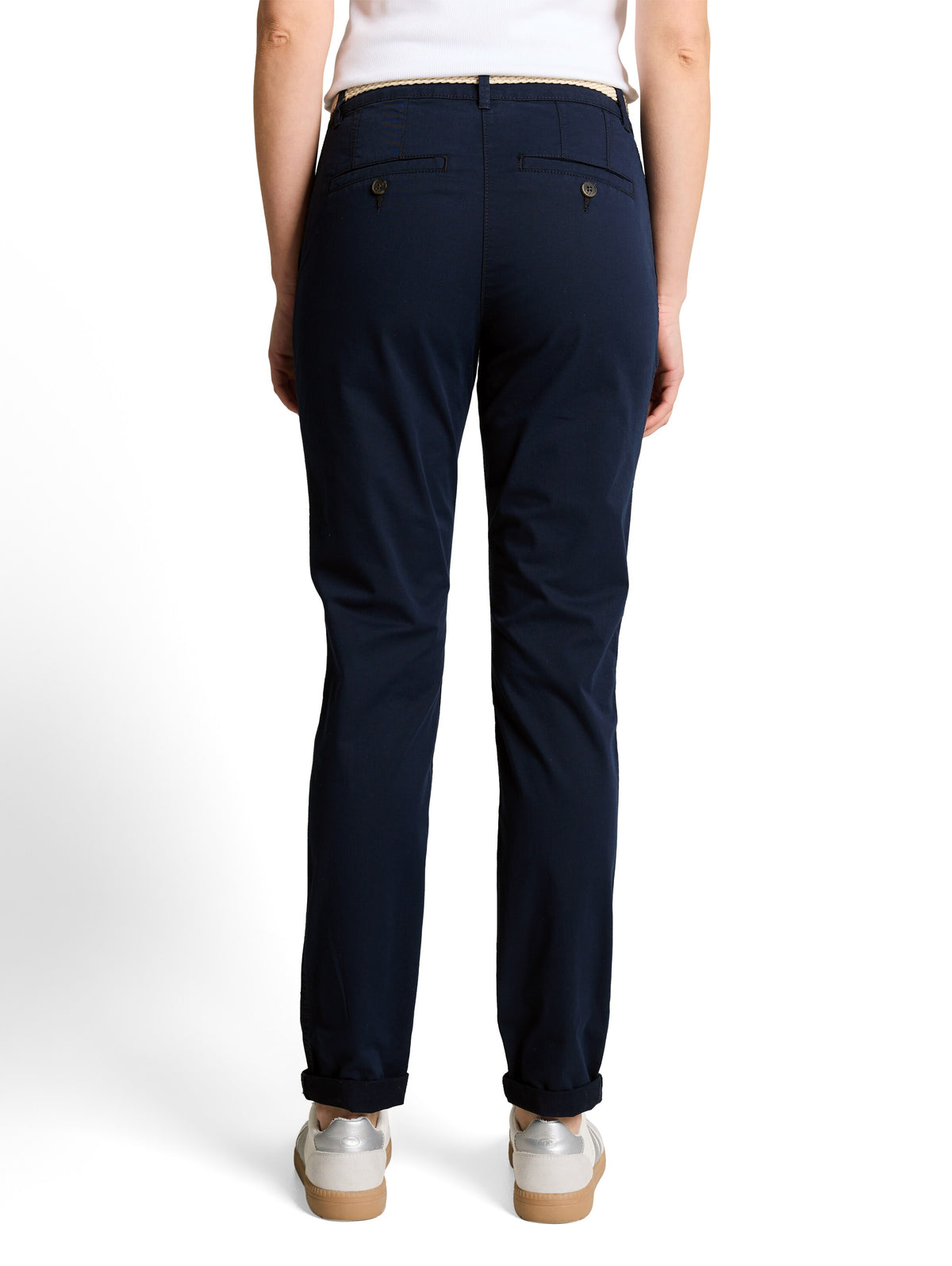 Slim Chino Hose mit Gürtel