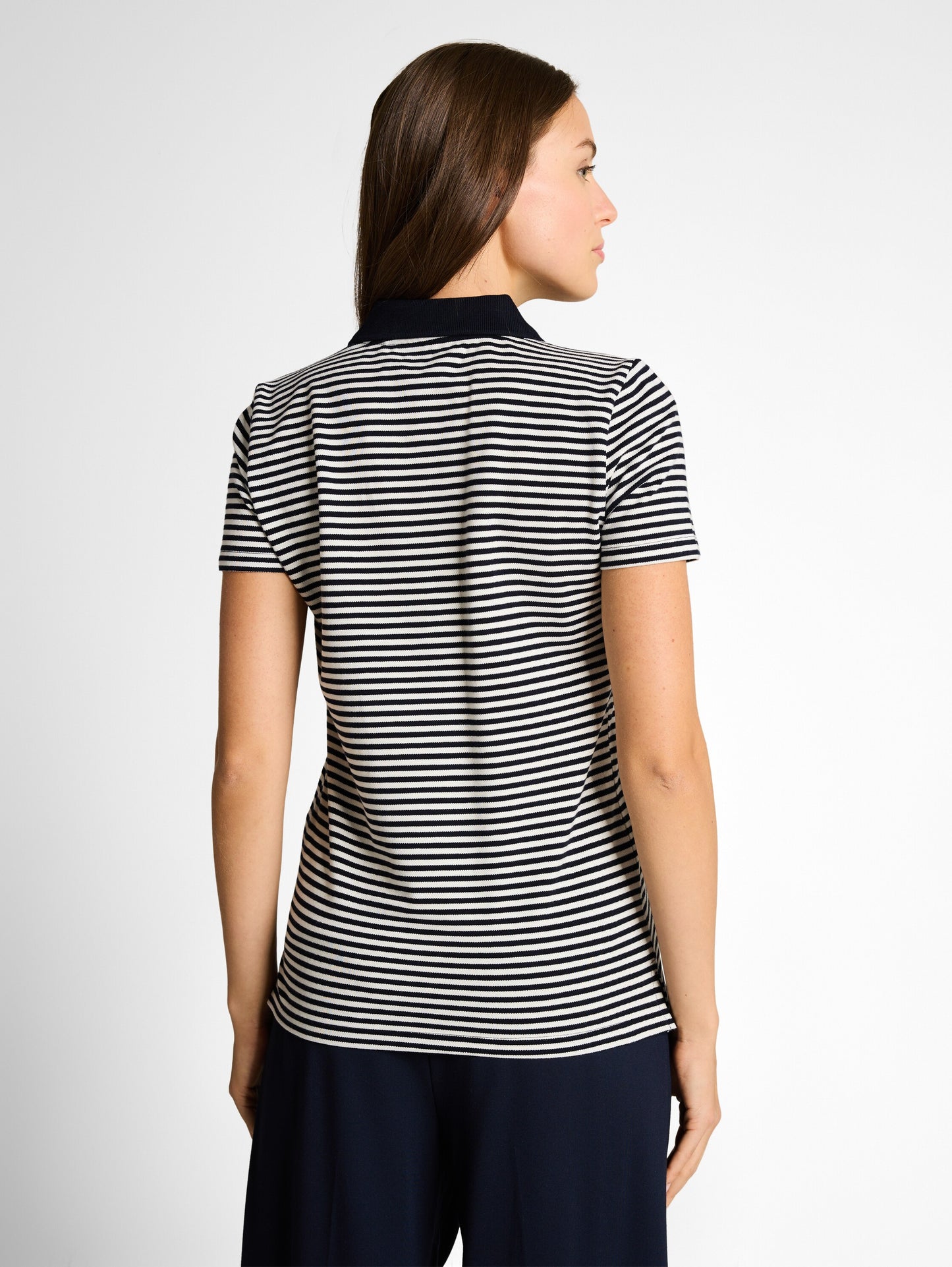 Piqué Poloshirt mit Streifenmuster