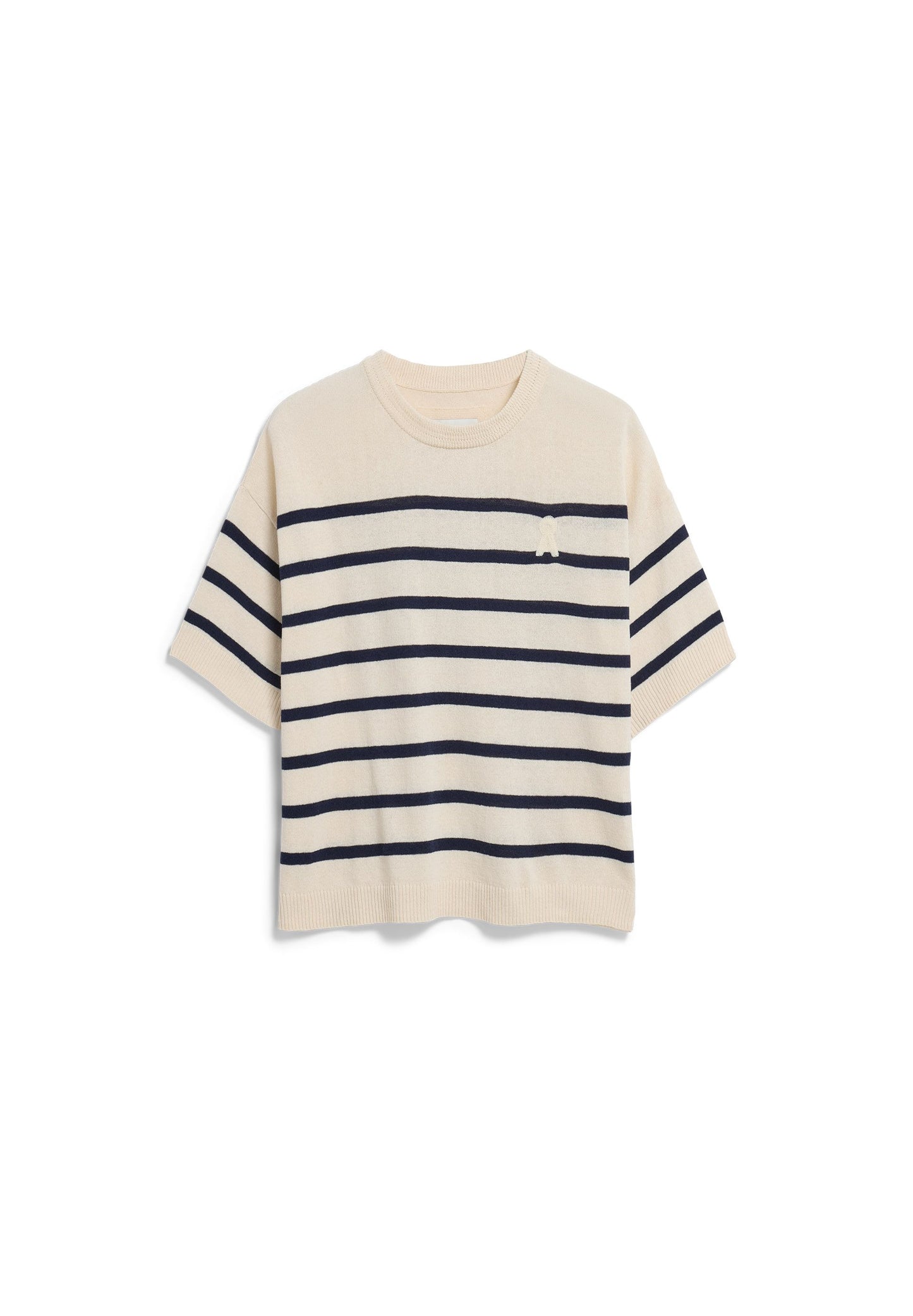 STRIPED LINEN BLEND SWEATER