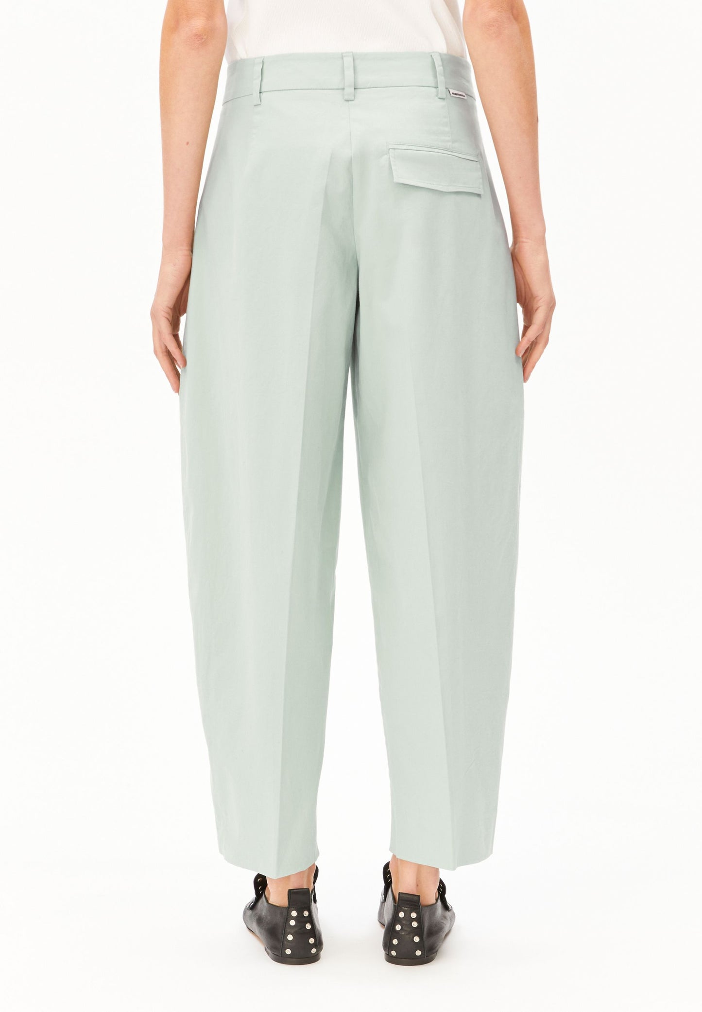 BARREL LEG TWILL PANT